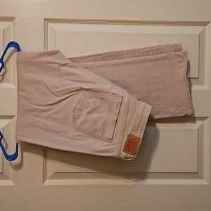 Levi's 505 Straight soft baby pink jeans size 33 reg